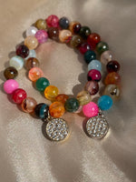 Women's Success & Motivation Rainbow Agate Bracelet