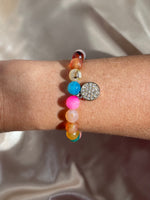 Women's Success & Motivation Rainbow Agate Bracelet