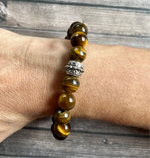 Men's Genuine Tigers Eye Bracelet