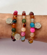 Women's Success & Motivation Rainbow Agate Bracelet