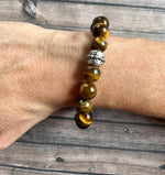 Men's Genuine Tigers Eye Bracelet