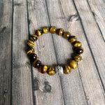 Men's Genuine Tigers Eye Bracelet