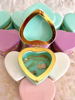 Ceramic Heart Jewelry Box ~ Heart Decor ~ Trinket Box