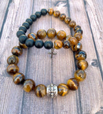 Men's Genuine Tigers Eye Bracelet