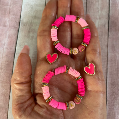 Valentine's Earring Gift Set | Hot Pink Hoops & Studs Earring Set