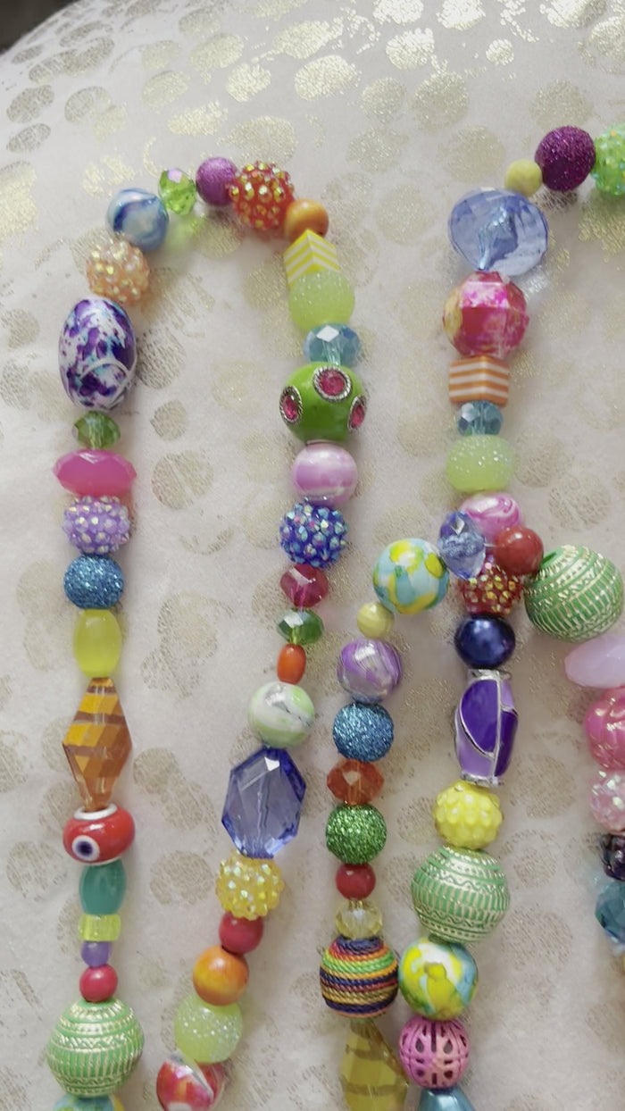 Candy themed Beaded Garland ~ Candy Theme Holiday Decor