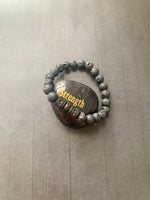 Mens Black Lava Stone Grounding Bracelet ~ Lava Stone Bracelet